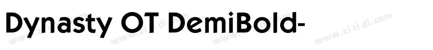 Dynasty OT DemiBold字体转换
